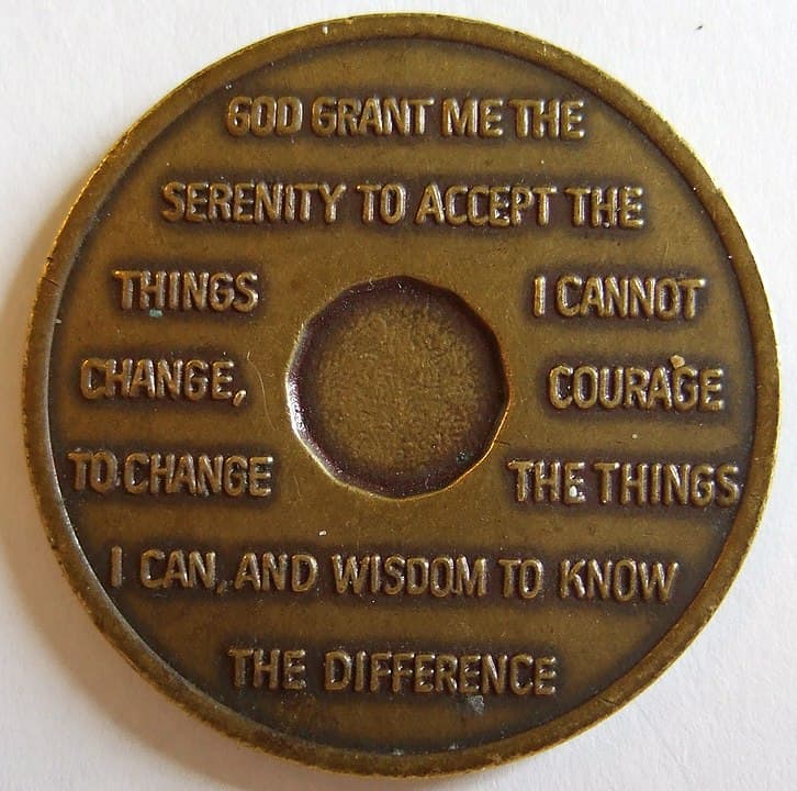 The AA serenity prayer