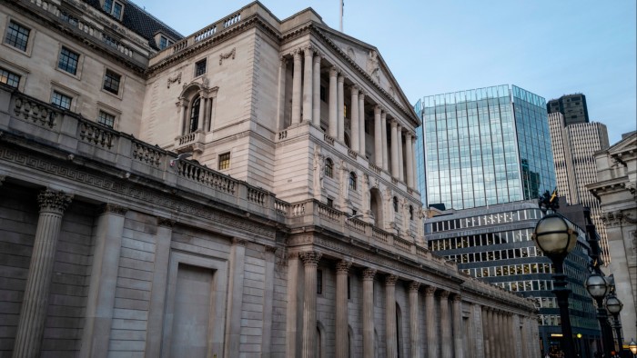 The Bank of England building in London
