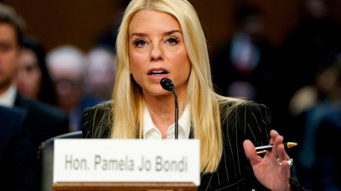 US attorney-general Pam Bondi