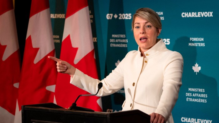 Canada’s foreign minister Mélanie Joly