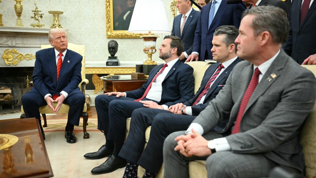 Trump defends Mike Waltz over Signal texts