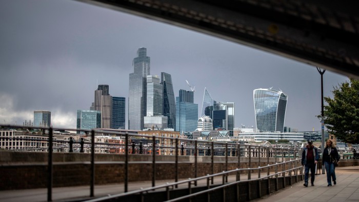 The City of London skyline