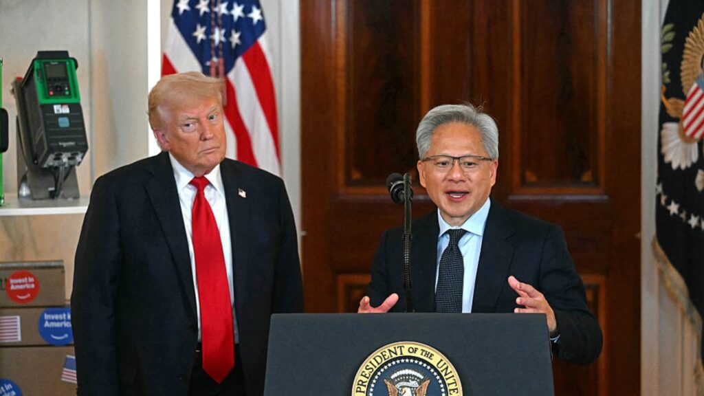 Nvidia shares climb on report Trump will end chip export restrictions