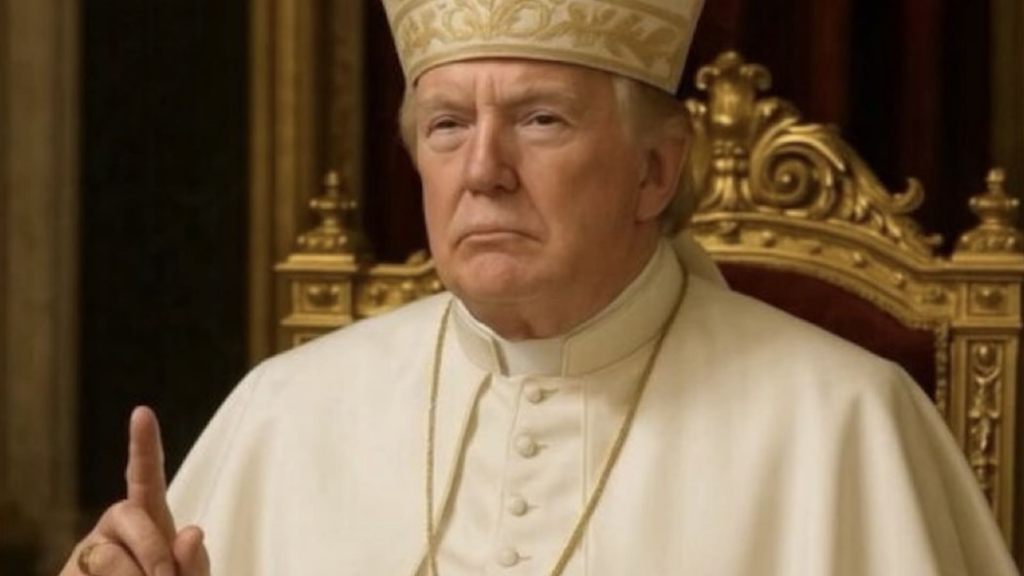 Trump depicted as pope in AI-generated photo