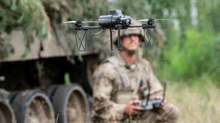 A Welsh soldier at a training camp in Germany