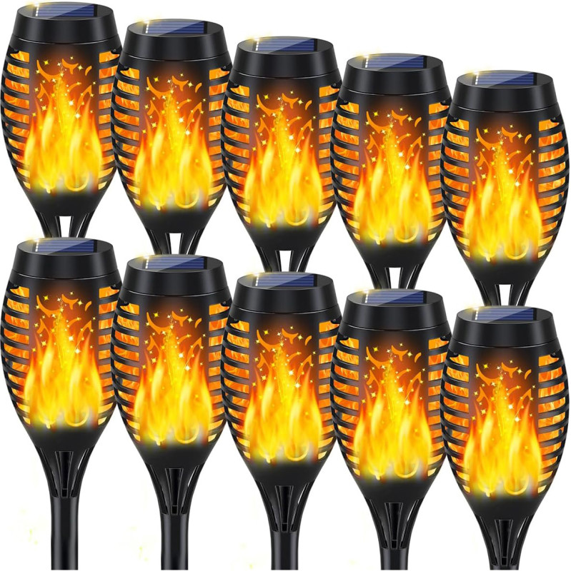 Amazon is selling a $50 10-pack of solar lights for $30, and shoppers say they 'glow like a campfire'