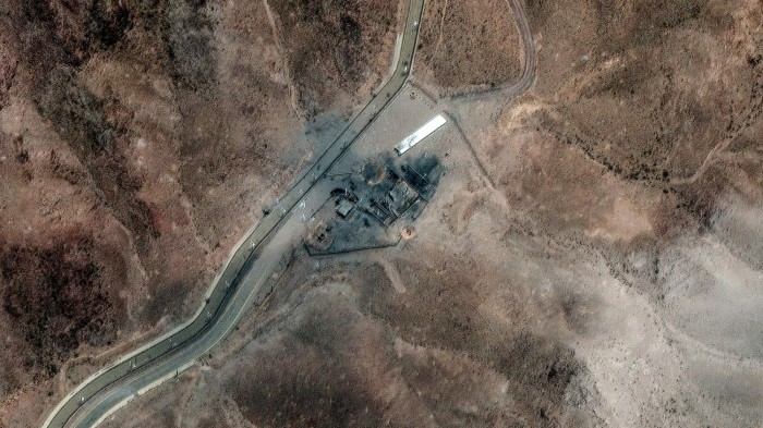 The Fordow plant with several new craters from air strikes