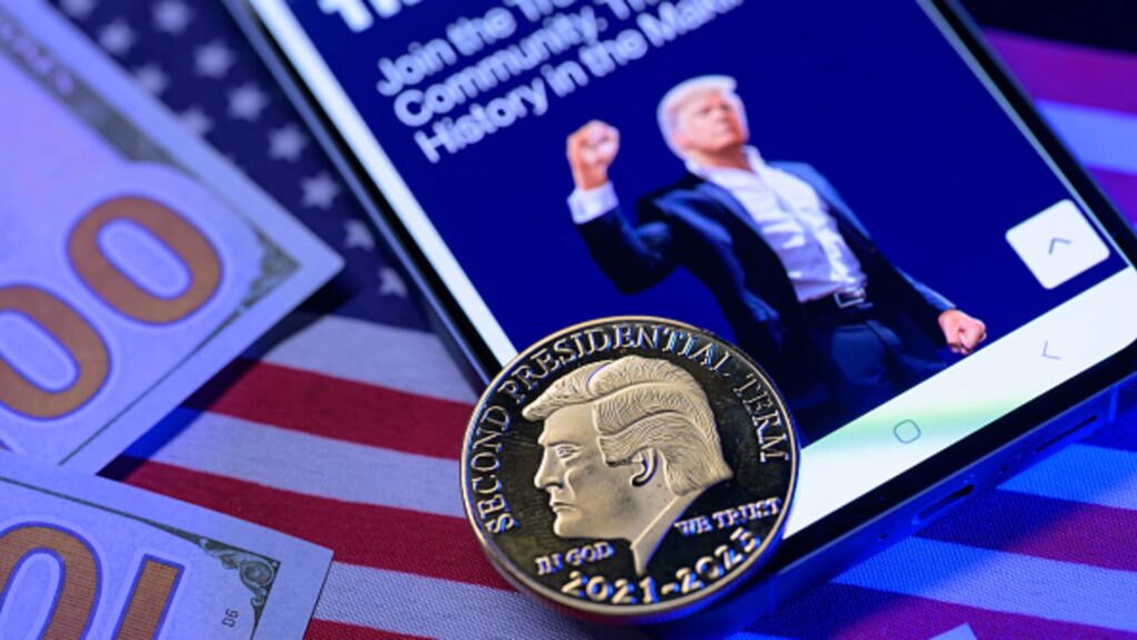 $TRUMP crypto wallet launches. Eric Trump denies knowing about it