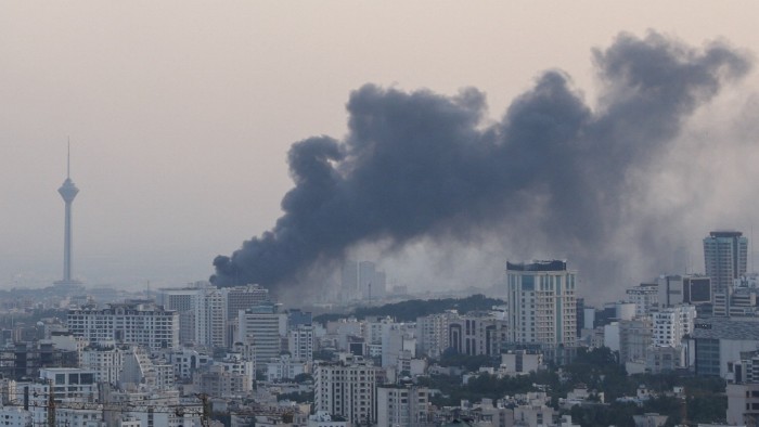 Smoke rises from Tehran after an Israeli attack this week