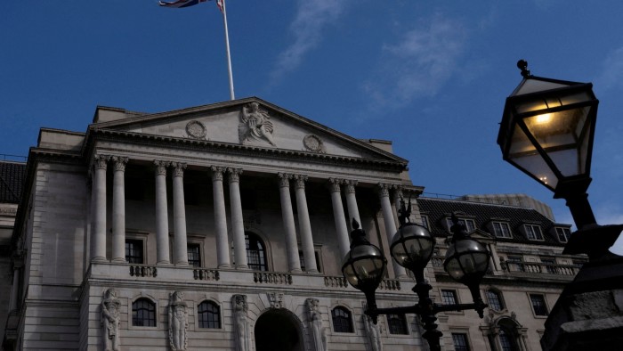 The Bank of England building in London