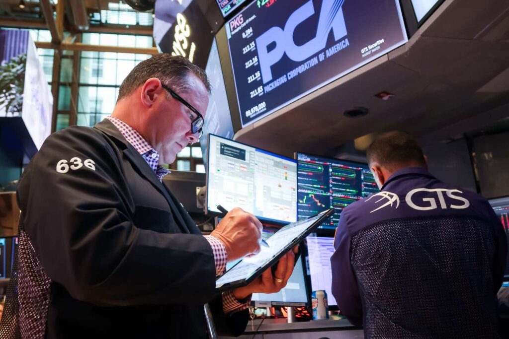 Dow Retreats from Record High as Stocks Slide After Friday's Big Gains; Nvidia Earnings in Focus This Week