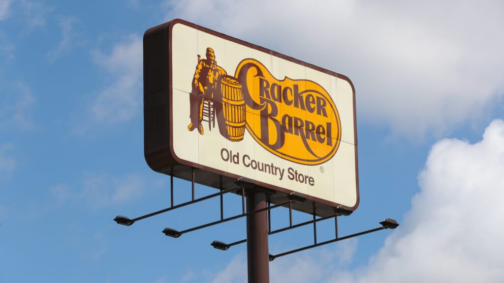 Cracker Barrel shares plummet after pushback on new logo, branding