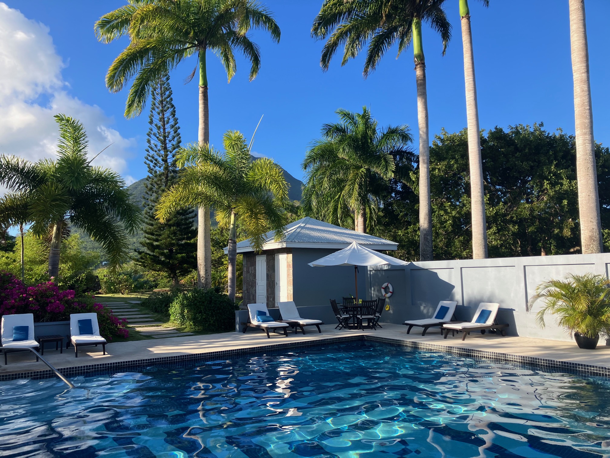 A boutique hotel on the island of Nevis.