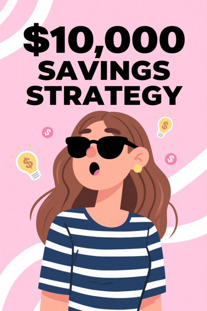 $10,000 Savings Strategy  Graphic