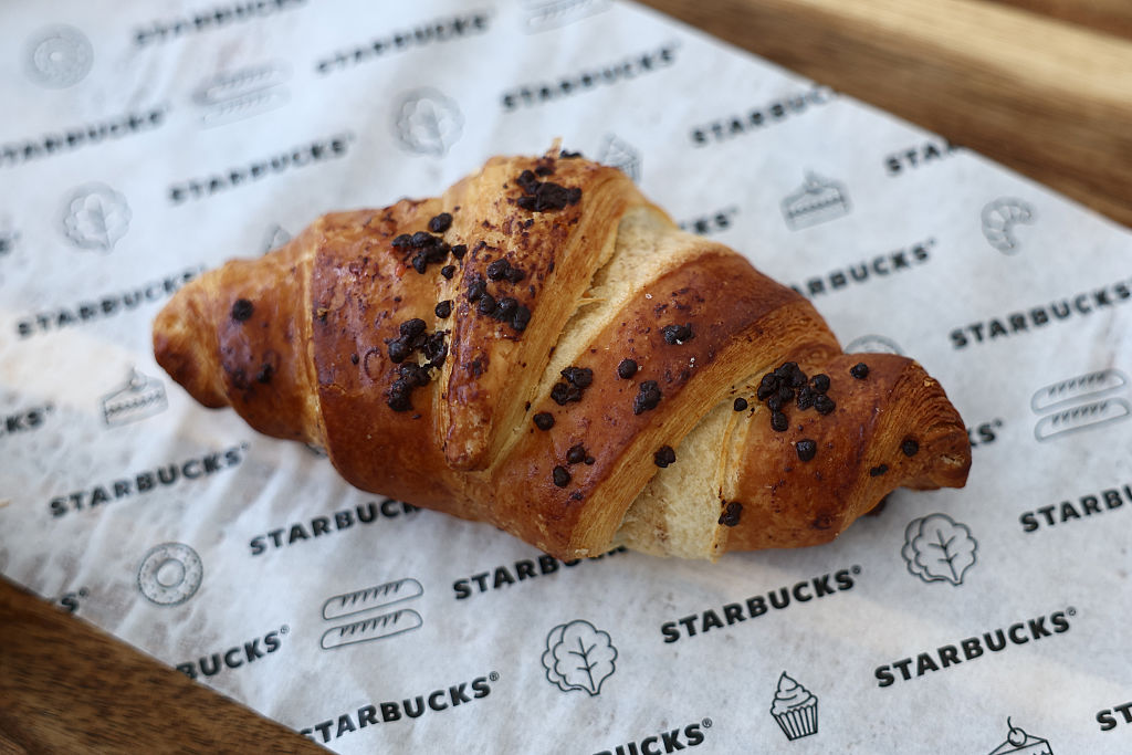 Starbucks chocolate and nuts croissant