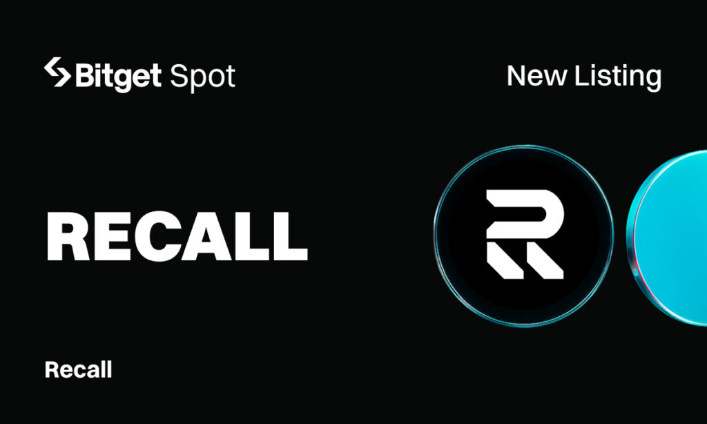 Bitget Lists Recall (RECALL) for Spot Trading with over 490K in Token Rewards