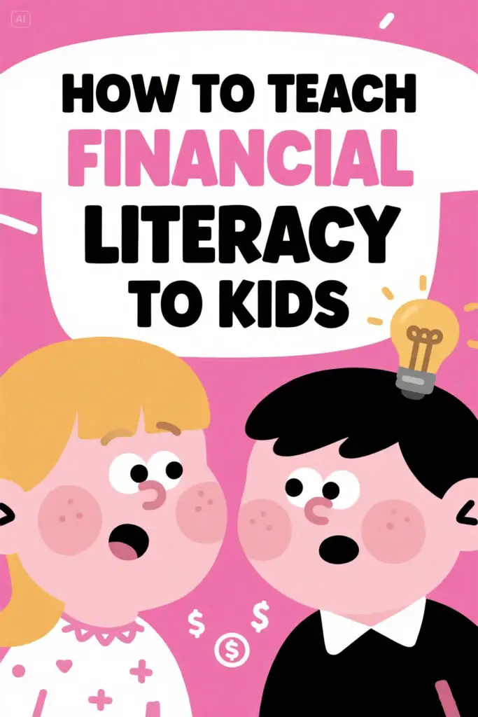 How To Teach Financial Literacy To Kids Graphic