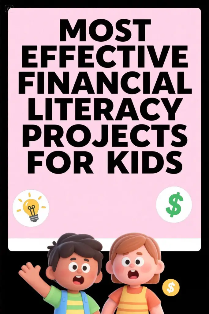 Most Effective Financial Literacy Projects For Kids Graphic
