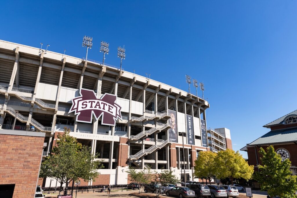 Davis Wade Stadium, home of the Mississippi State Bulldogs football team. — Photo by C5Media