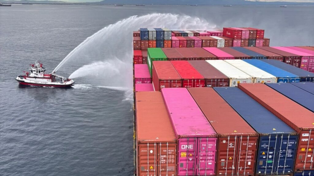 Trump administration silent on Port of Los Angeles containership fire