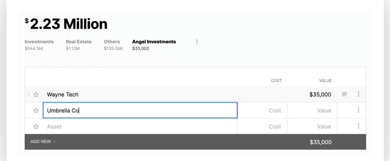 Quicken Alternative: Kubera