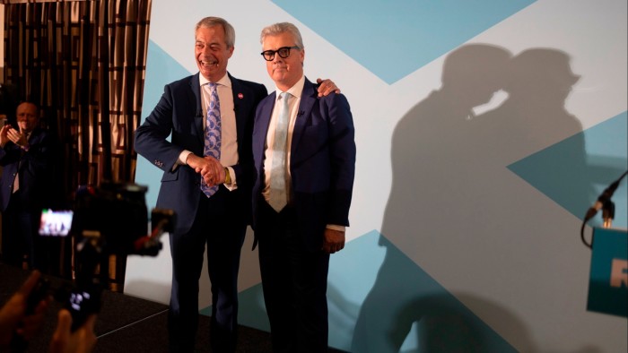 Scottish Tory peer defects to Reform at Falkirk rally