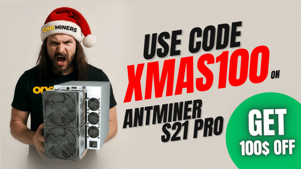 OneMiners Christmas Promotion: Antminer S21 Pro Discount
