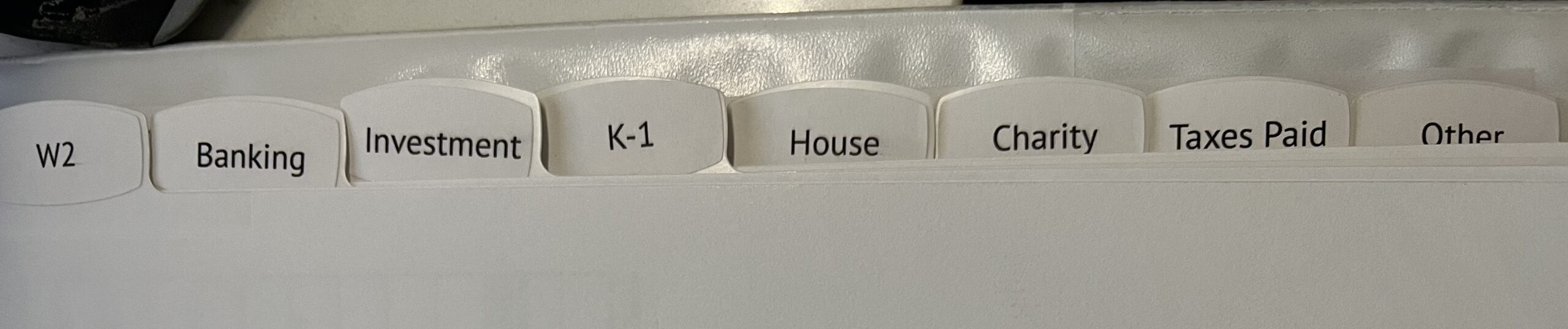 Income Tax Binder Income Tax Binder Example