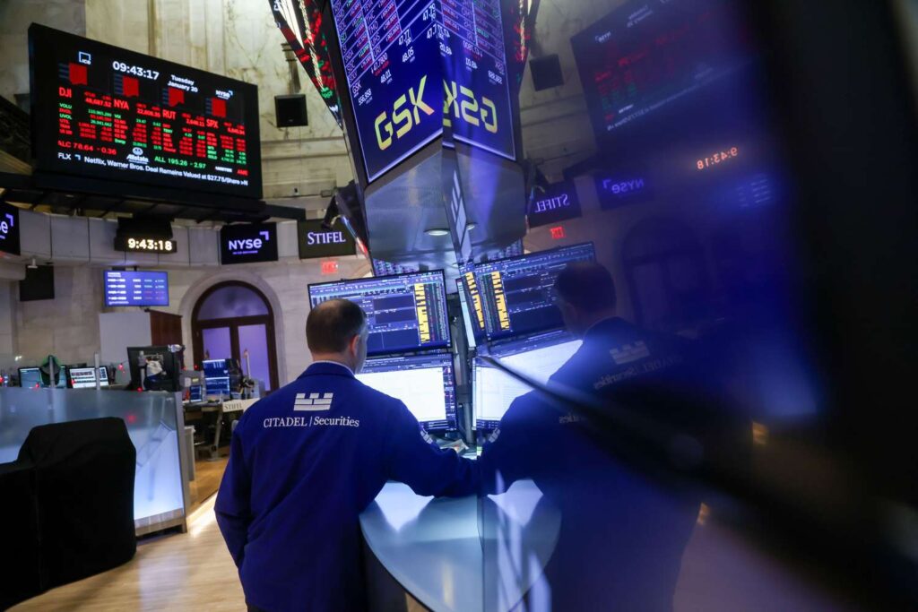 Stock Futures Tick Lower After Major Indexes Have Worst Day Since October; Gold Sets Latest Record