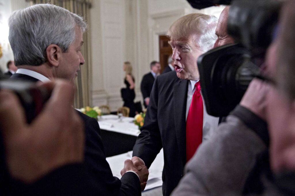 President Trump Sues Jamie Dimon and JPMorgan Chase in 'Woke' Banking Dispute