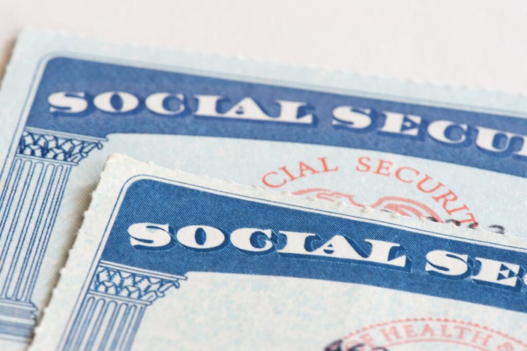 Social Security cards.