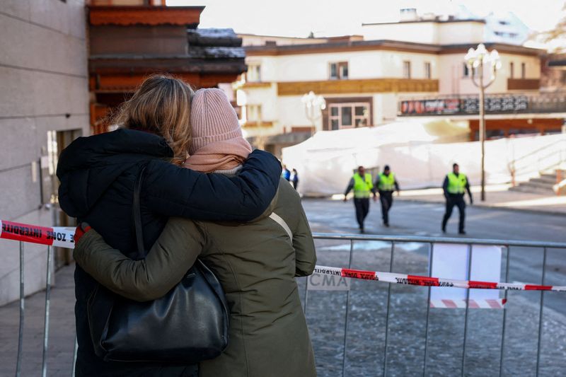 New Year party at Swiss ski resort turned into a disaster zone