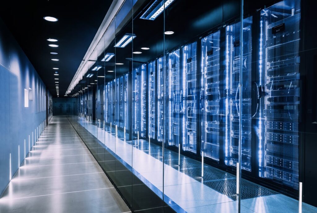 A data center.