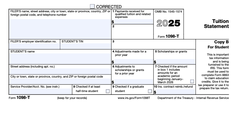 IRS Form 1098-T