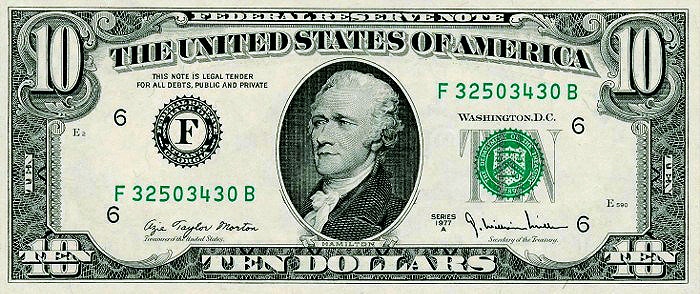 $10 bill
