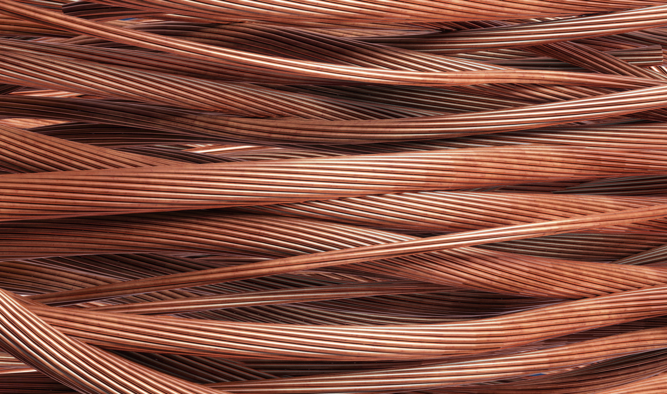 stripped copper cables