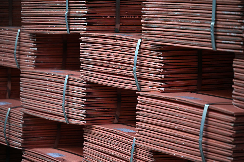 copper cathode sheets ready for shipment copper smelting plant