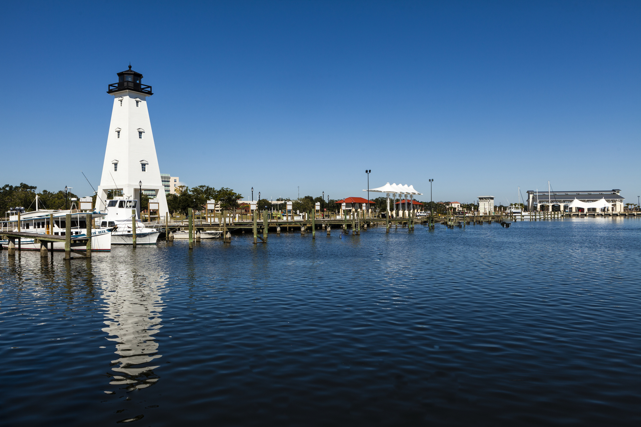 Gulfport Lighthouse rebuilt in 2013 after Hurricane Katrina.