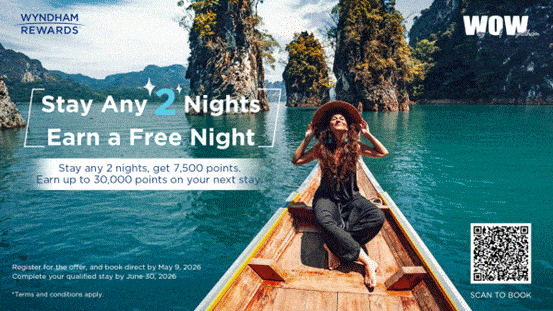 Six Years Running: Wyndham Rewards Kicks Off Its Biggest Loyalty Event of 2026 With Five Weeks of Deals