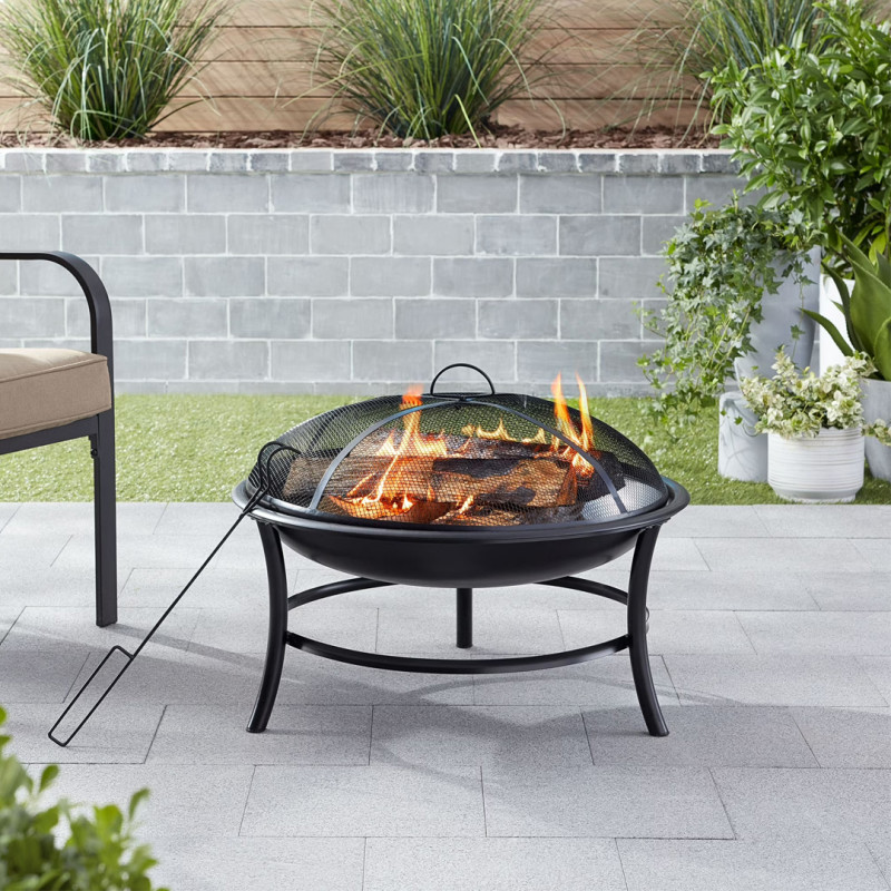 Walmart is selling a cast iron fire pit for $40 that's perfect for chilly spring evenings on the patio