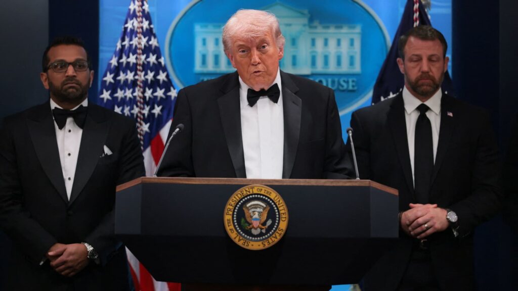 Shooter at White House press dinner had multiple weapons, one officer shot