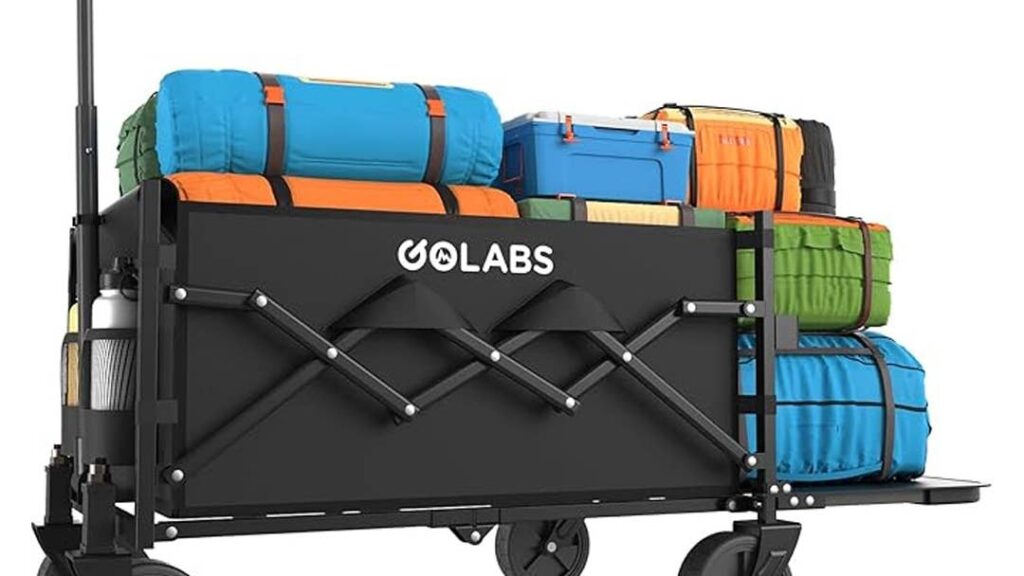 Amazon has a collapsible rolling garden cart for just $34 that holds up to 350 pounds