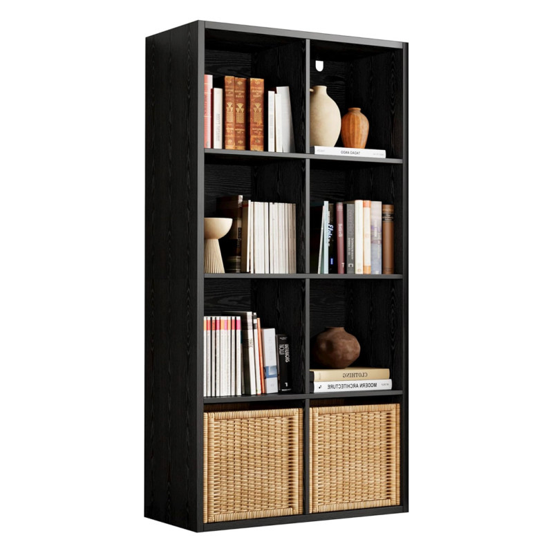 Amazon is selling an 8-cube shelf for $70 with an ingenious reversible design