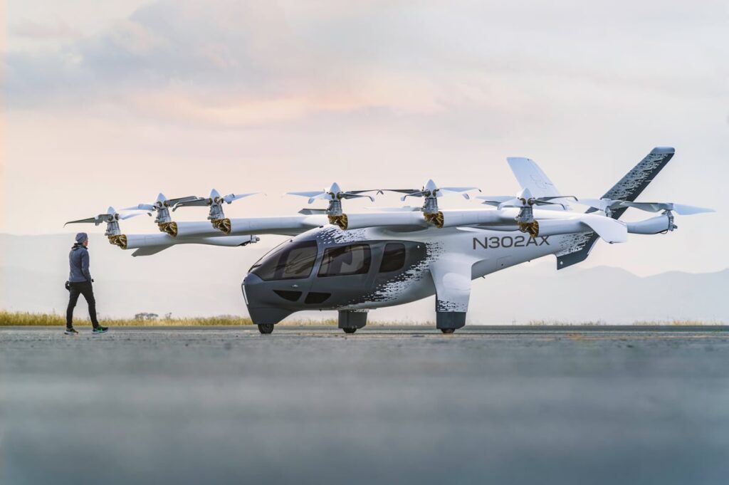 Archer Aviation's Midnight eVTOL aircraft sitting on a tarmac.