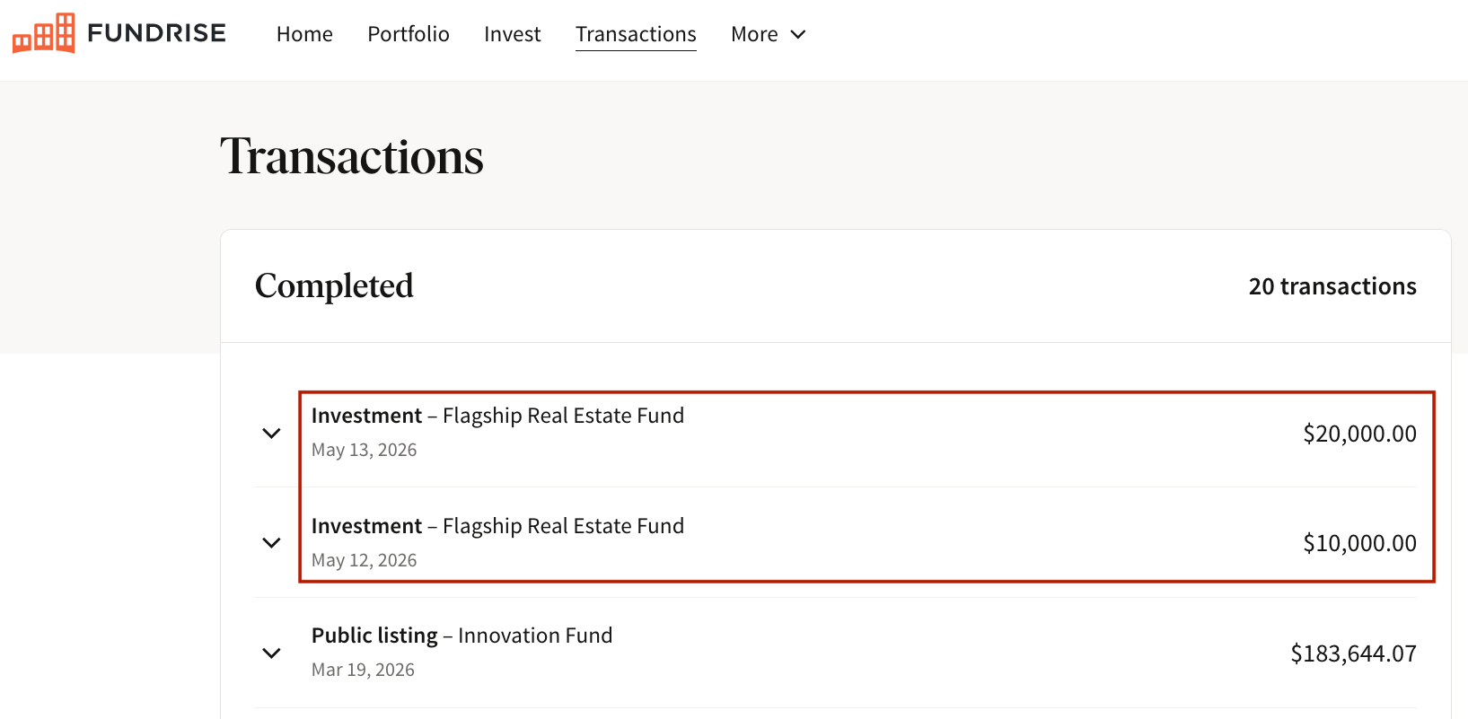 Fundrise real estate investment 2026 by Financial Samurai