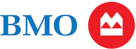 BMO logo with blue BMO text and a red circle featuring a white geometric symbol.