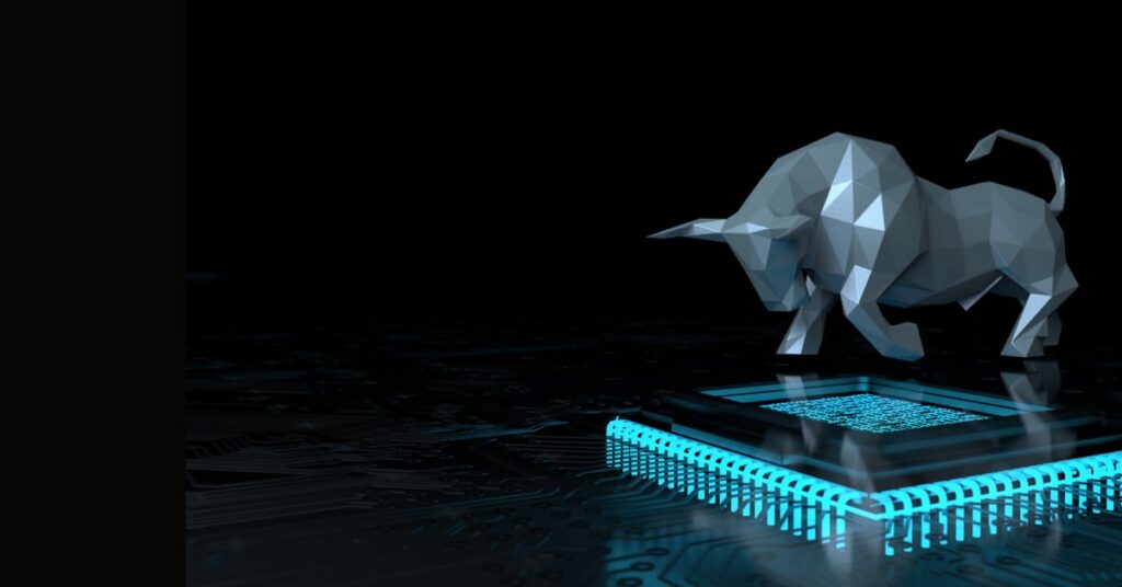 A bull shits on a memory chip.