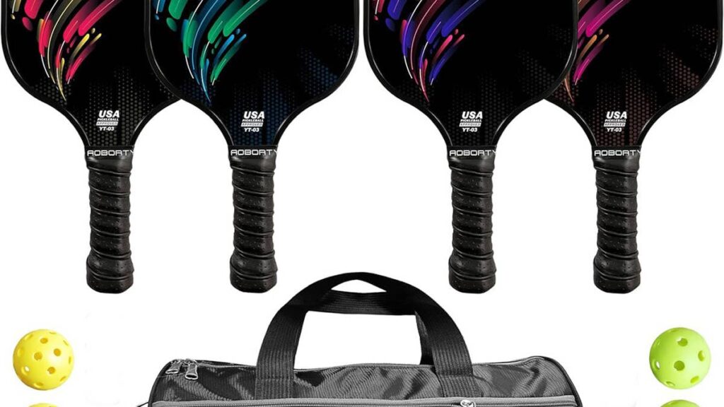 Amazon has a 4-person pickleball set with accessories for $40