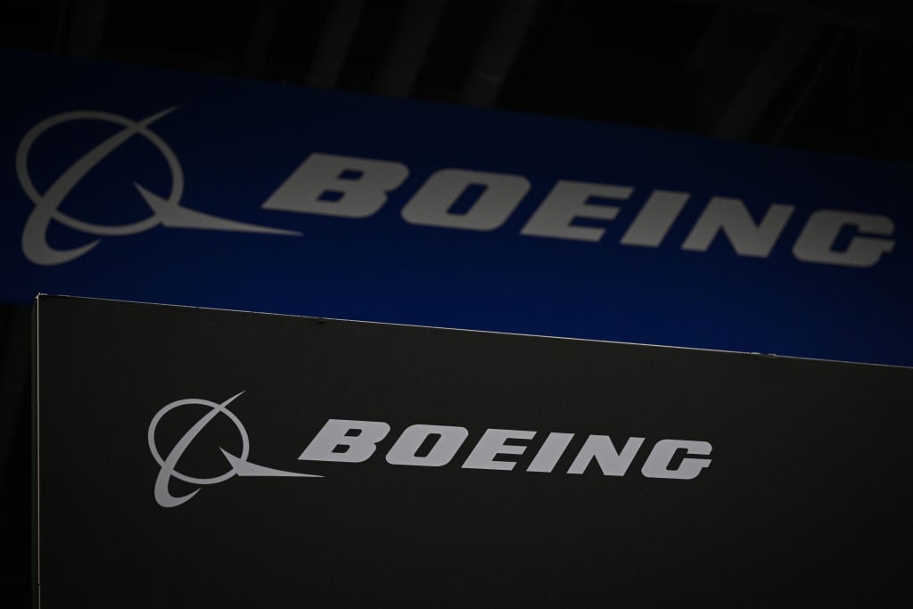 Boeing logo.
