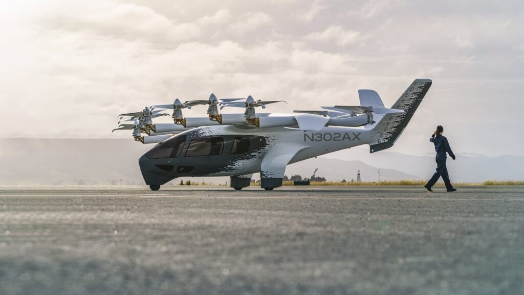 Archer's eVTOL on the tarmac.